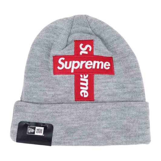 Supreme シュプリーム 20AW NEW ERA CROSS BOX LOGO BEANIE ニューエラ クロス ボックス ロゴ ビーニー グレー系【新古品】【未使用】【中古】