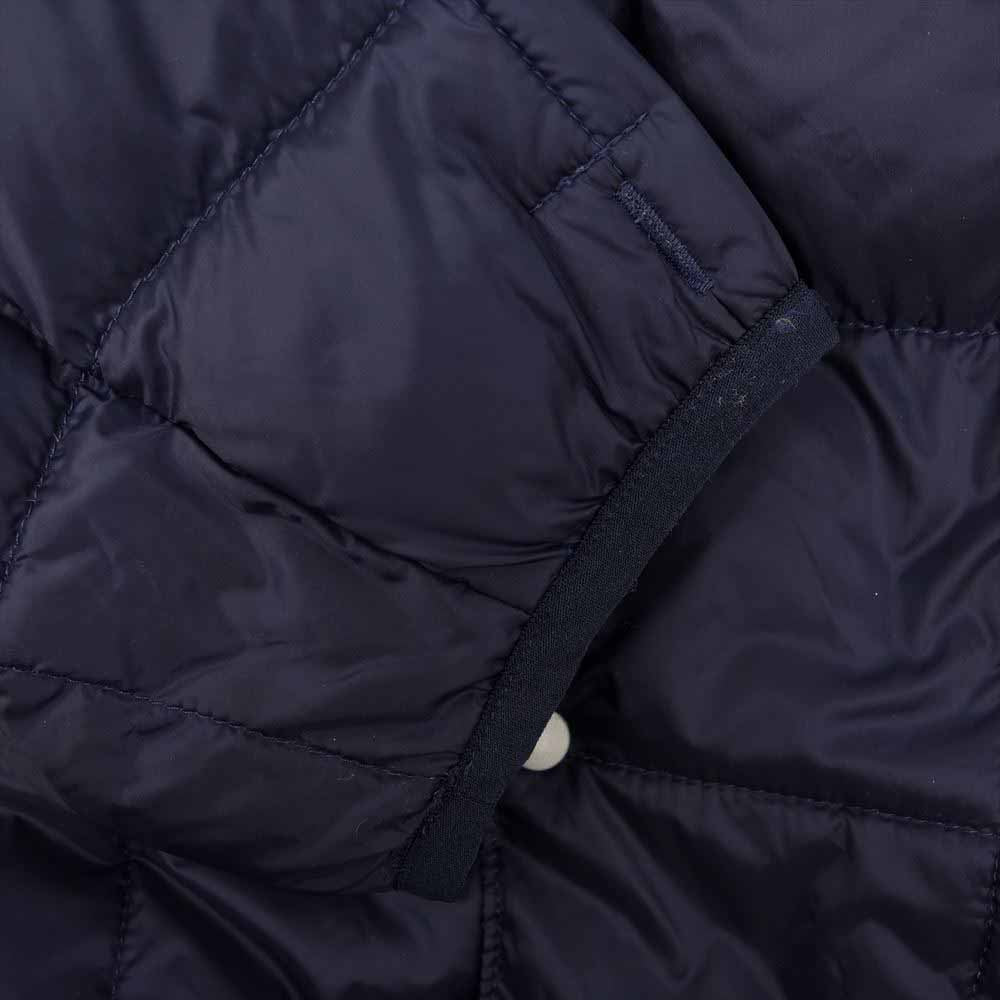 タイオン ノーカラー インナー ダウンジャケット ネイビー系 XL【中古】