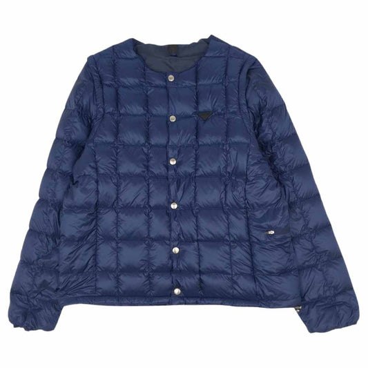 タイオン CREW NECK INNER DOWN SET ナイロン クルーネック デタッチャブル インナー ダウンジャケット  ネイビー系 AJIA XL【中古】