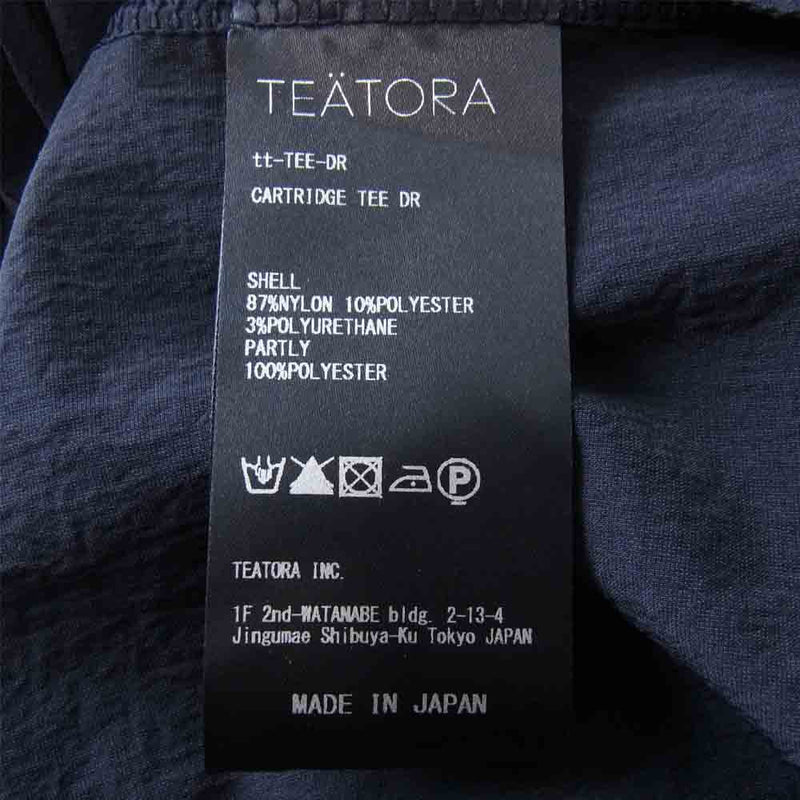 TEATORA テアトラ 21SS tt-TEE-DR CARTRIDGE TEE DR カートリッジ Tシャツ ドクトロイド  ネイビー系【美品】【中古】