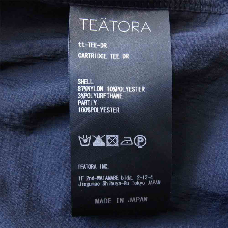 TEATORA テアトラ 21SS tt-TEE-DR CARTRIDGE TEE DR カートリッジ Tシャツ ドクトロイド ネイビー系【美品】【中古】