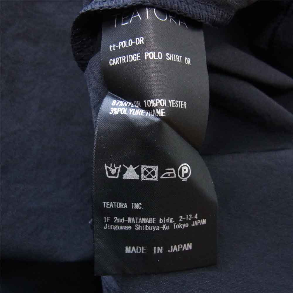 TEATORA テアトラ 21SS tt-POLO-DR CARTRIDGE POLO SHIRT DR カートリッジ ポロシャツ ドクトロイド ネイビー系【美品】【中古】