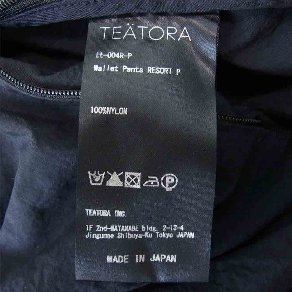 TEATORA テアトラ 21SS tt-004R-P Wallet Pants RESORT Packable ウォレット パンツ リゾート パッカブル ダークネイビー系【美品】【中古】