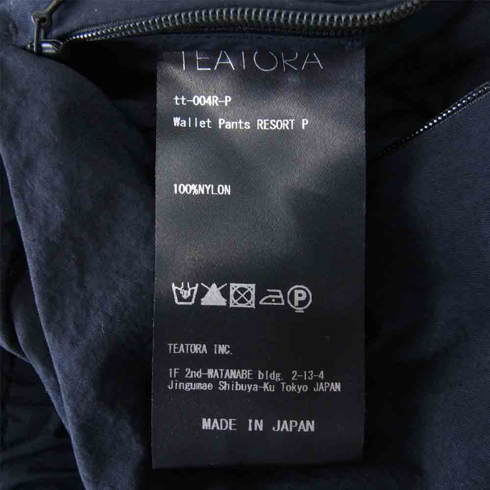 TEATORA テアトラ tt-004R-P Wallet Pants RESORT Packable ウォレット パンツ リゾート パッカブル ネイビー系【美品】【中古】