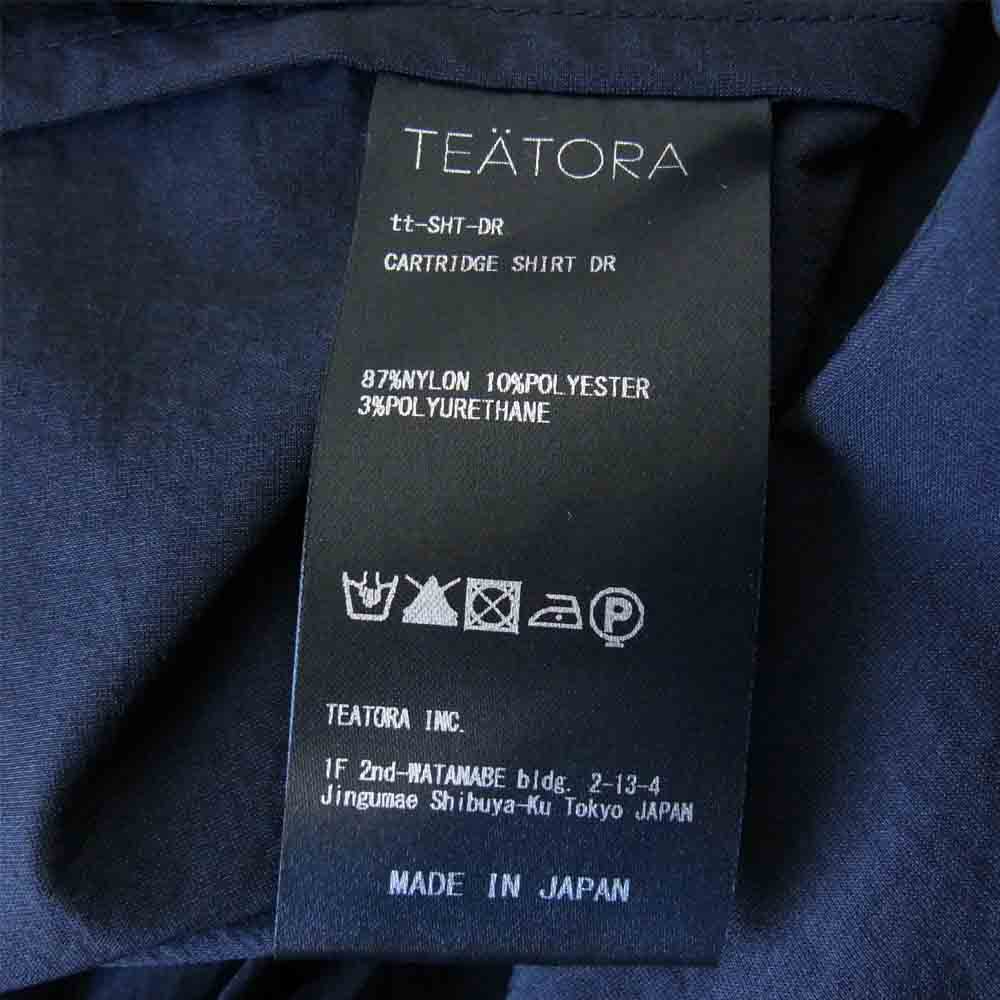 TEATORA テアトラ tt-SHT-DR CARTRIDGE SHIRT DOCTROID カートリッジ シャツ ドクトロイド ネイビー系【美品】【中古】