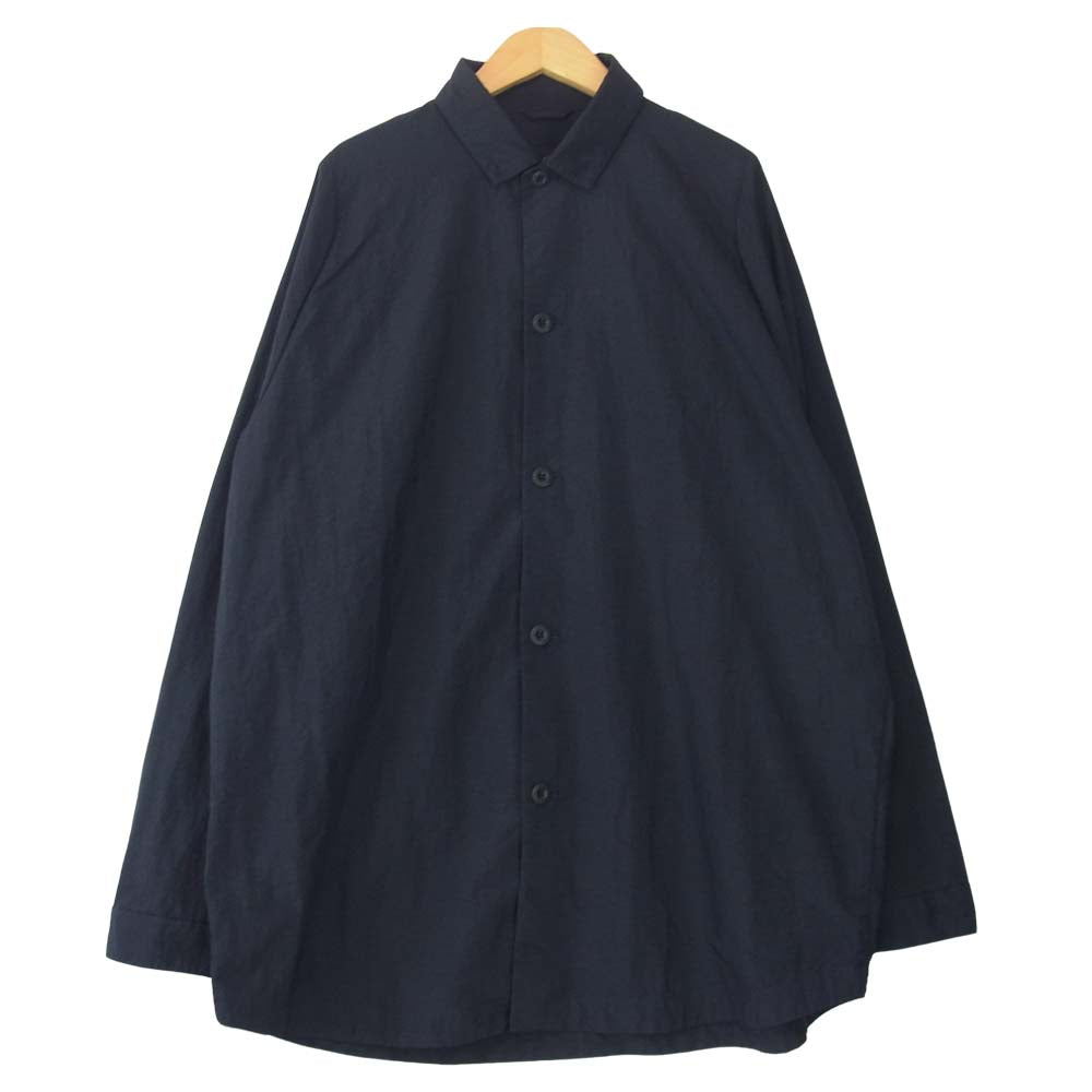 TEATORA テアトラ 21SS tt-SHT-P Cartridge Shirt Packable カートリッジ シャツ パッカブル ネイビー系【美品】【中古】