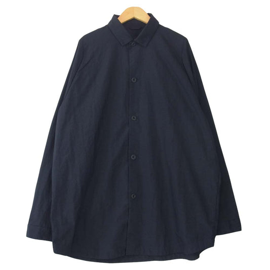 TEATORA テアトラ 21SS tt-SHT-P Cartridge Shirt Packable カートリッジ シャツ パッカブル ネイビー系【美品】【中古】