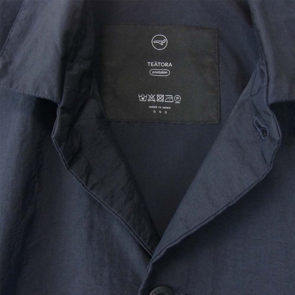 TEATORA テアトラ tt-SHT-P Cartridge Shirt Packable カートリッジ シャツ パッカブル ネイビー系【美品】【中古】
