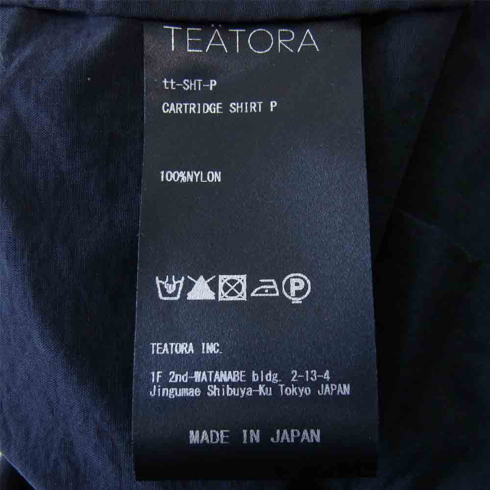 TEATORA テアトラ tt-SHT-P Cartridge Shirt Packable カートリッジ シャツ パッカブル ネイビー系【美品】【中古】