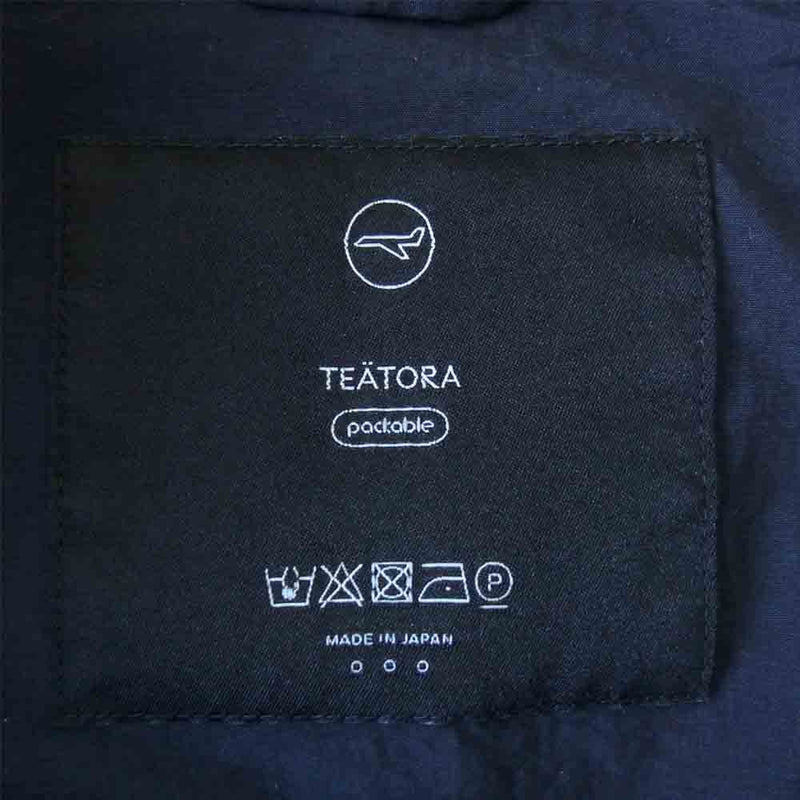 TEATORA テアトラ tt-SHT-P Cartridge Shirt Packable カートリッジ シャツ パッカブル ネイビー系【美品】【中古】