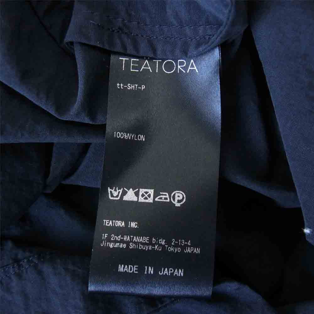 TEATORA テアトラ tt-SHT-P Cartridge Shirt Packable カートリッジ シャツ パッカブル ネイビー系【美品】【中古】