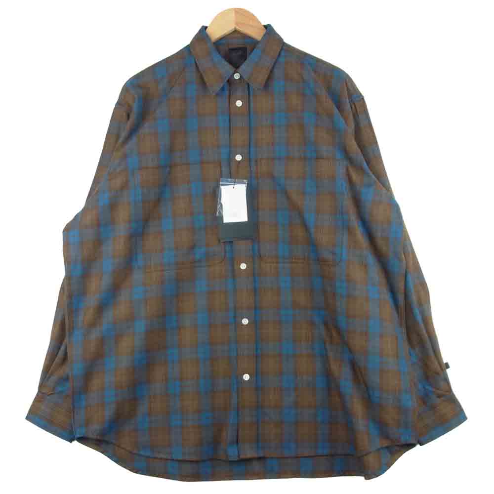 ダイワピア BEB-88021W TECH FLANNEL WORKER'S SHIRTS テック フランネル ワーカーズ 長袖 シャツ ブラウン系 L【新古品】【未使用】【中古】