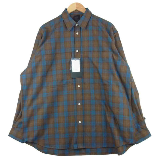 ダイワピア BEB-88021W TECH FLANNEL WORKER'S SHIRTS テック フランネル ワーカーズ 長袖 シャツ ブラウン系 L【新古品】【未使用】【中古】