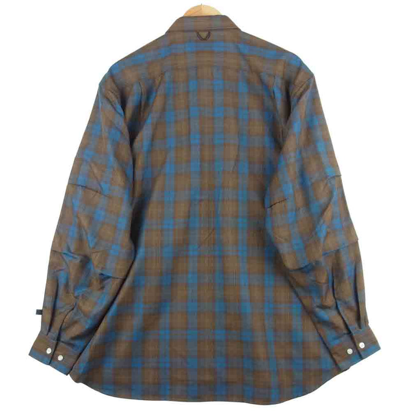 ダイワピア BEB-88021W TECH FLANNEL WORKER'S SHIRTS テック フランネル ワーカーズ 長袖 シャツ ブラウン系 L【新古品】【未使用】【中古】