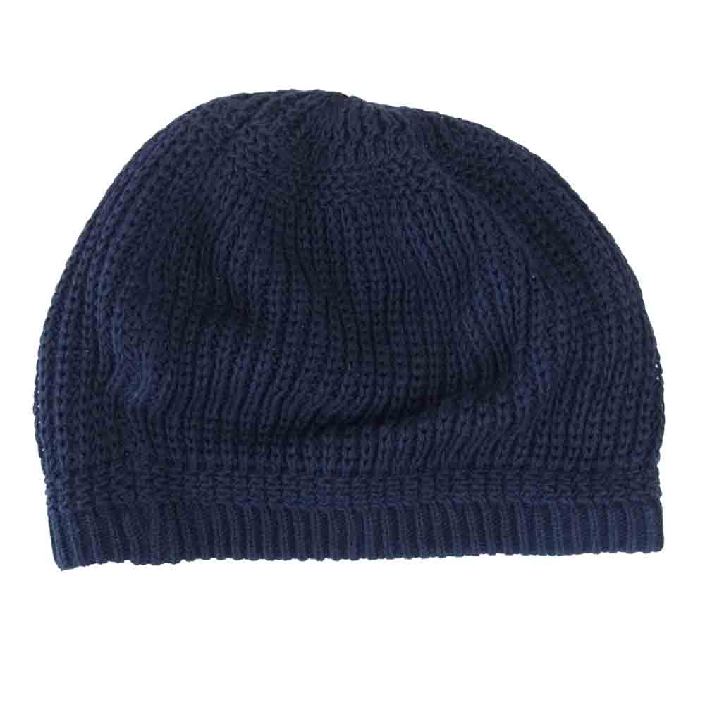 BLACK SIGN ブラックサイン ニット ベレー キャップ ネイビー系【中古】