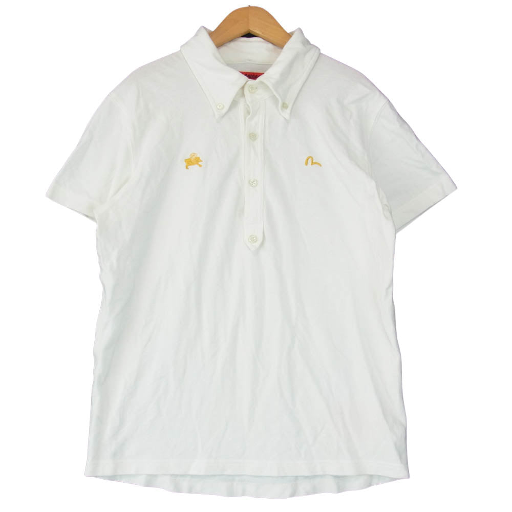 EVISU エヴィス YAMANE ヤマネ 山根 POLO SHIRTS WHITE ポロ ホワイト系 38【中古】