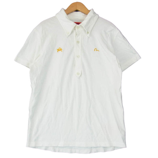 EVISU エヴィス YAMANE ヤマネ 山根 POLO SHIRTS WHITE ポロ ホワイト系 38【中古】