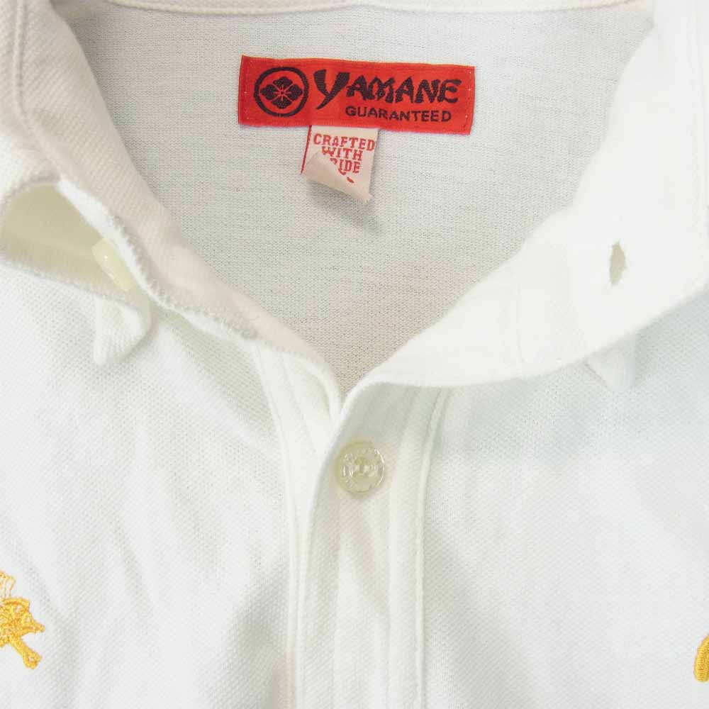 EVISU エヴィス YAMANE ヤマネ 山根 POLO SHIRTS WHITE ポロ ホワイト系 38【中古】