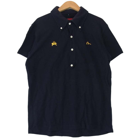 EVISU エヴィス YAMANE ヤマネ 山根 POLO SHIRTS NAVY ポロ ネイビー系 38【中古】
