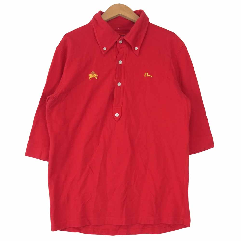 EVISU エヴィス YAMANE ヤマネ 山根 POLO SHIRTS RED ポロ レッド系 38【中古】