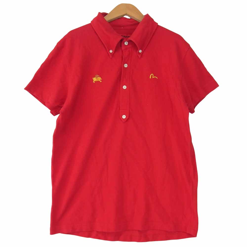 EVISU エヴィス YAMANE ヤマネ 山根 POLO SHIRTS RED ポロ レッド系 38【中古】