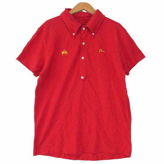 EVISU エヴィス YAMANE ヤマネ 山根 POLO SHIRTS RED ポロ レッド系 38【中古】