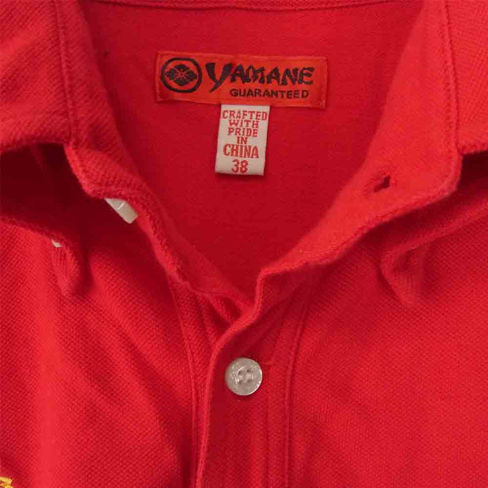 EVISU エヴィス YAMANE ヤマネ 山根 POLO SHIRTS RED ポロ レッド系 38【中古】