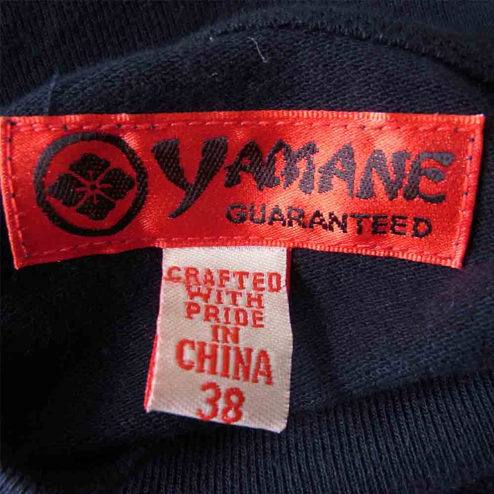 EVISU エヴィス YAMANE ヤマネ 山根 モックネック Tシャツ ネイビー系 38【中古】