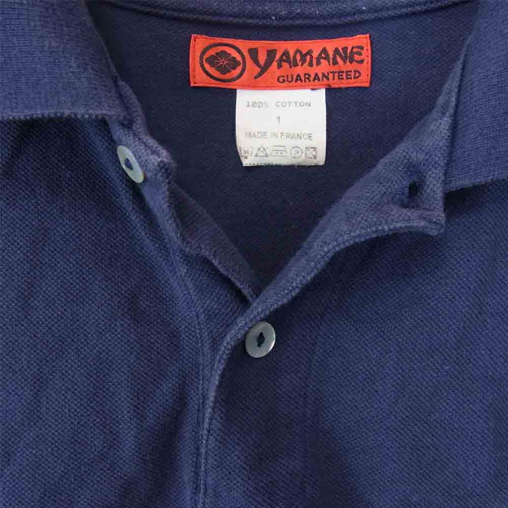 EVISU エヴィス フランス製 YAMANE ヤマネ 山根 POLO SHIRTS NAVY ポロ ネイビー系 1【中古】