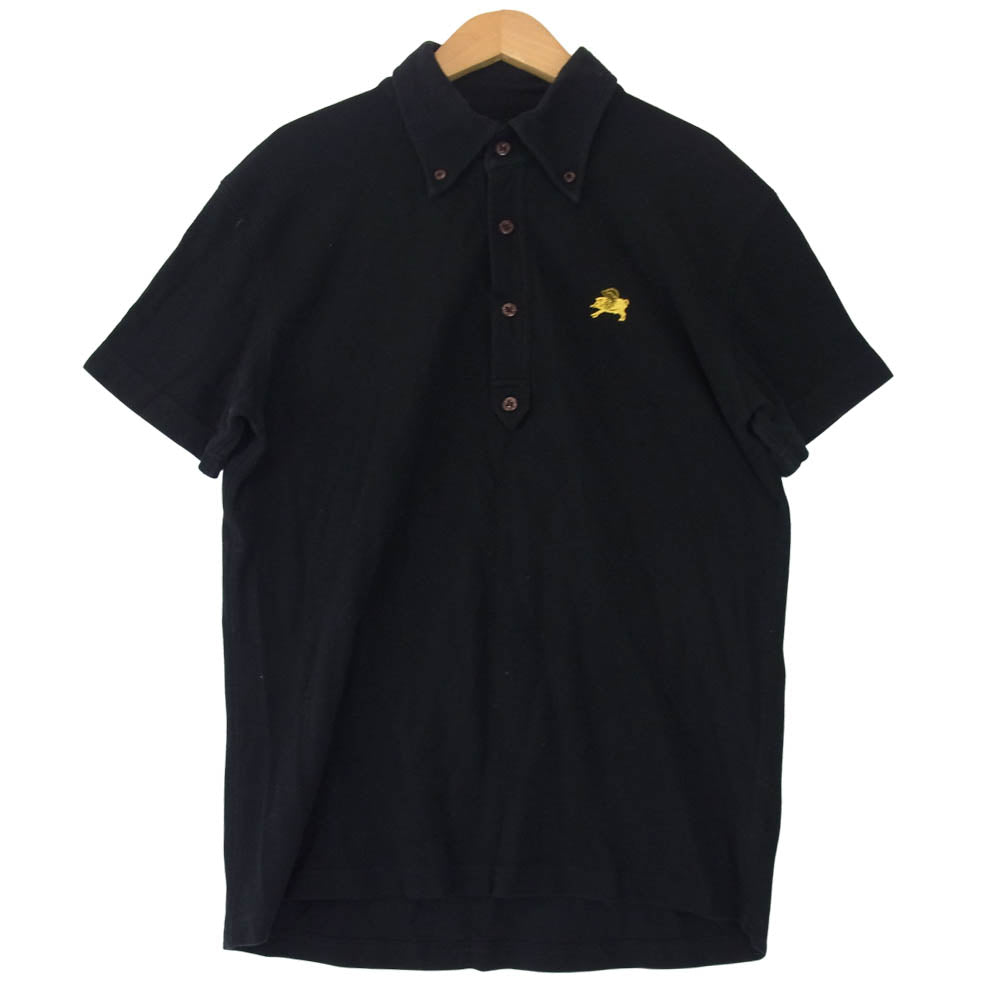 EVISU エヴィス YAMANE ヤマネ 山根 POLO SHIRTS BLACK ポロ ブラック系 38【中古】
