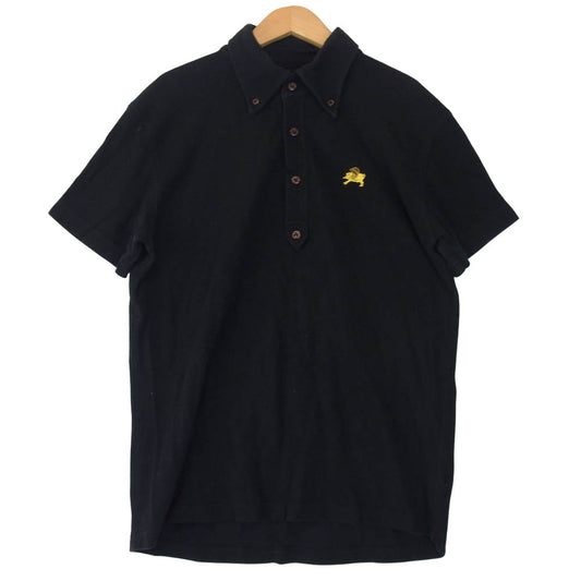 EVISU エヴィス YAMANE ヤマネ 山根 POLO SHIRTS BLACK ポロ ブラック系 38【中古】