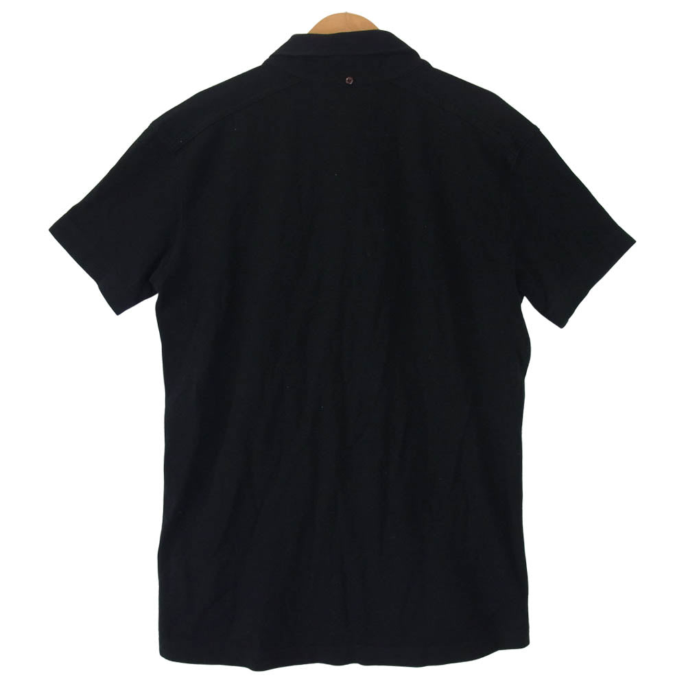 EVISU エヴィス YAMANE ヤマネ 山根 POLO SHIRTS BLACK ポロ ブラック系 38【中古】