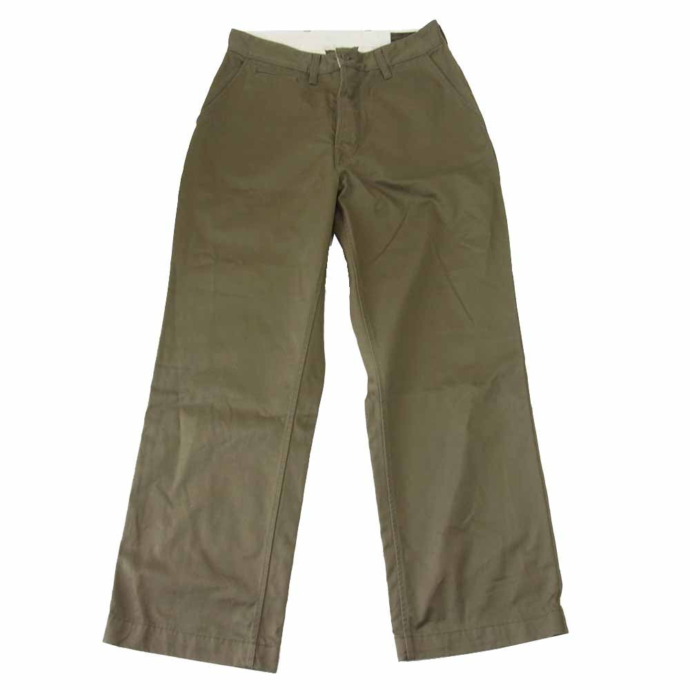 トロフィークロージング 40 Civilian Trousers シリビアン トラウザーズ ミリタリー チノ カーキ系 32【中古】