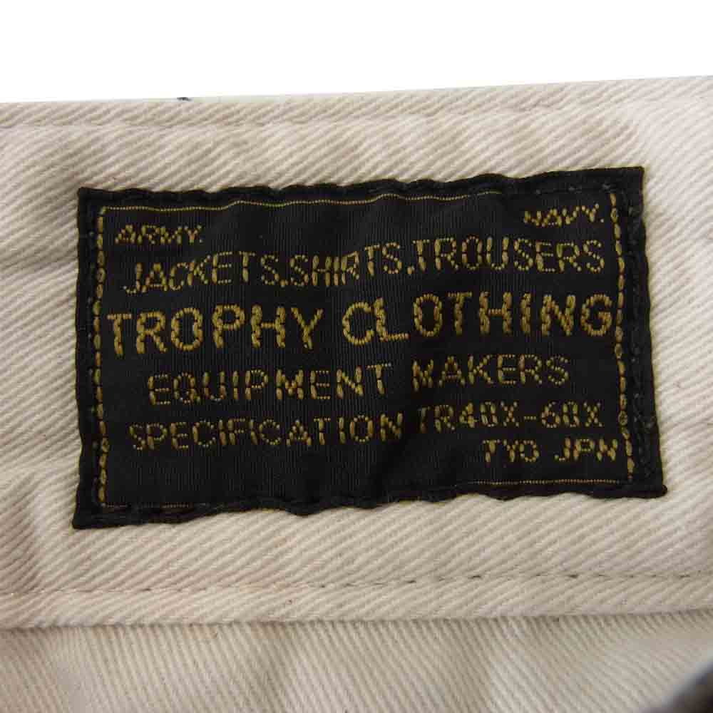 トロフィークロージング 40 Civilian Trousers シリビアン トラウザーズ ミリタリー チノ カーキ系 32【中古】