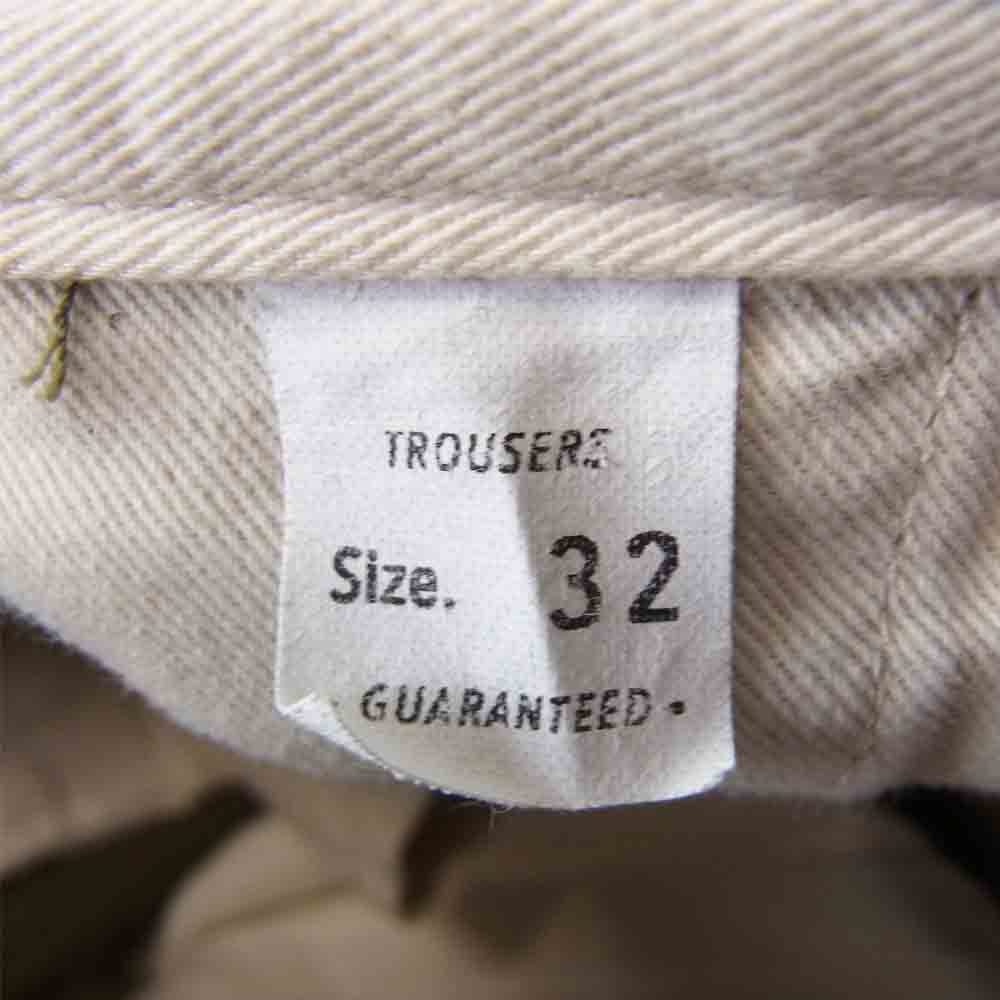 トロフィークロージング 40 Civilian Trousers シリビアン トラウザーズ ミリタリー チノ カーキ系 32【中古】