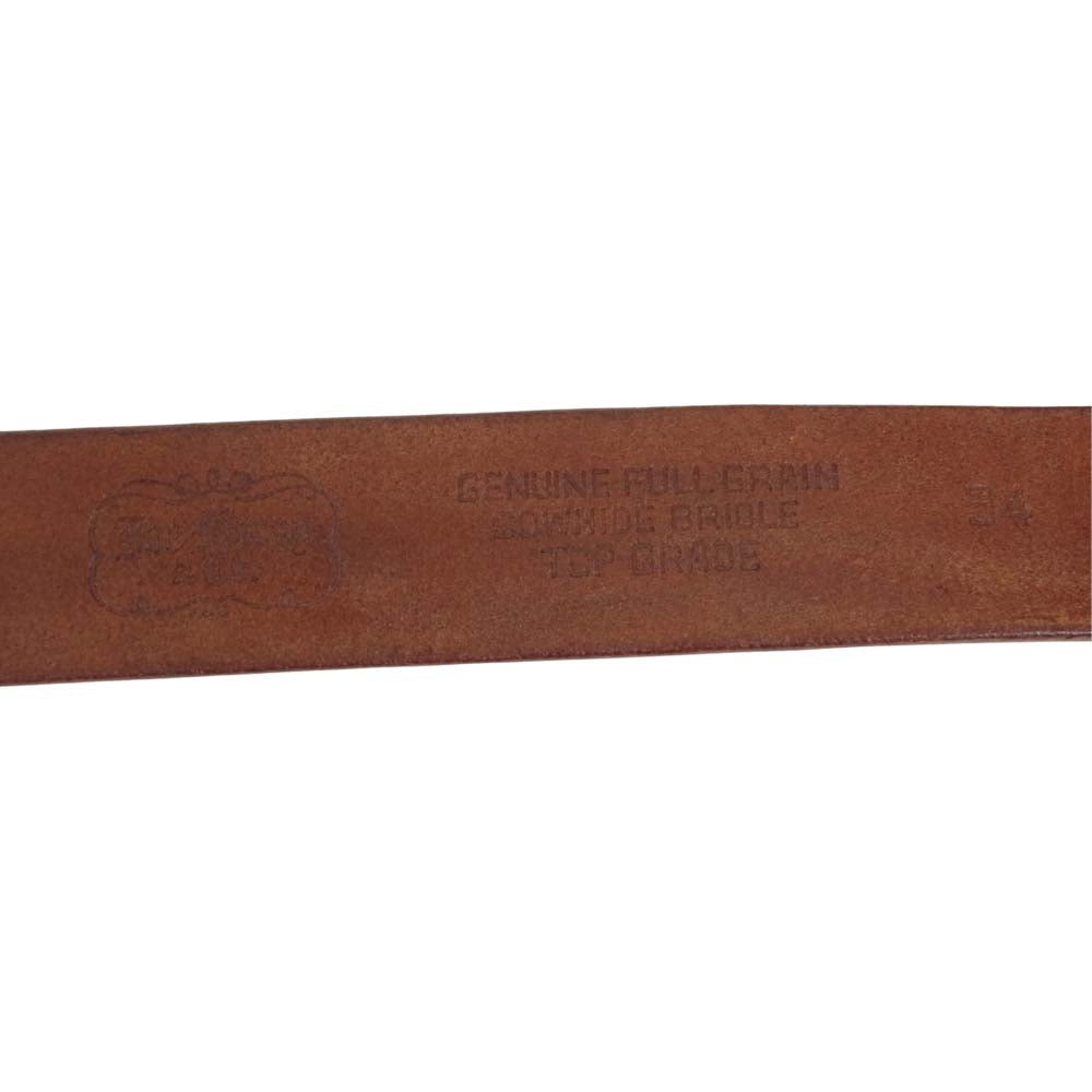 The REAL McCOY'S ザリアルマッコイズ JOE McCOY ジョー マッコイ BEND LEATHER BELT ベンズレザー ブラウン系 34【中古】