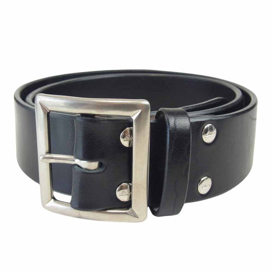 The REAL McCOY'S ザリアルマッコイズ BUCO ブコ HORSEHIDE BUTTOCK CURVE BELT ホースハイド バトック ギャリソン シングルピン ブラック系 34【中古】