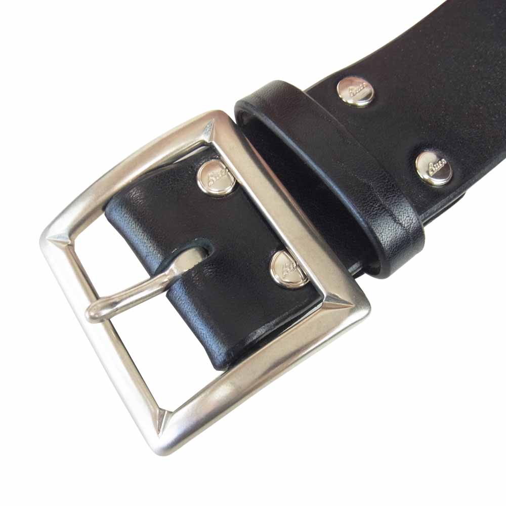 The REAL McCOY'S ザリアルマッコイズ BUCO ブコ HORSEHIDE BUTTOCK CURVE BELT ホースハイド バトック ギャリソン シングルピン ブラック系 34【中古】