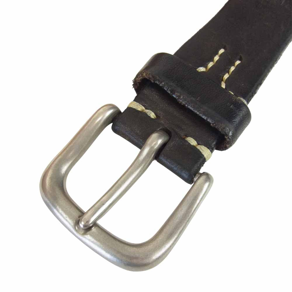 The REAL McCOY'S ザリアルマッコイズ JOE McCOY ジョー マッコイ BEND LEATHER BELT ベンズレザー ダークブラウン系 32【中古】