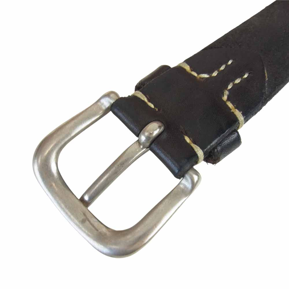 The REAL McCOY'S ザリアルマッコイズ JOE McCOY ジョー マッコイ BEND LEATHER BELT ベンズレザー ダークブラウン系 32【中古】