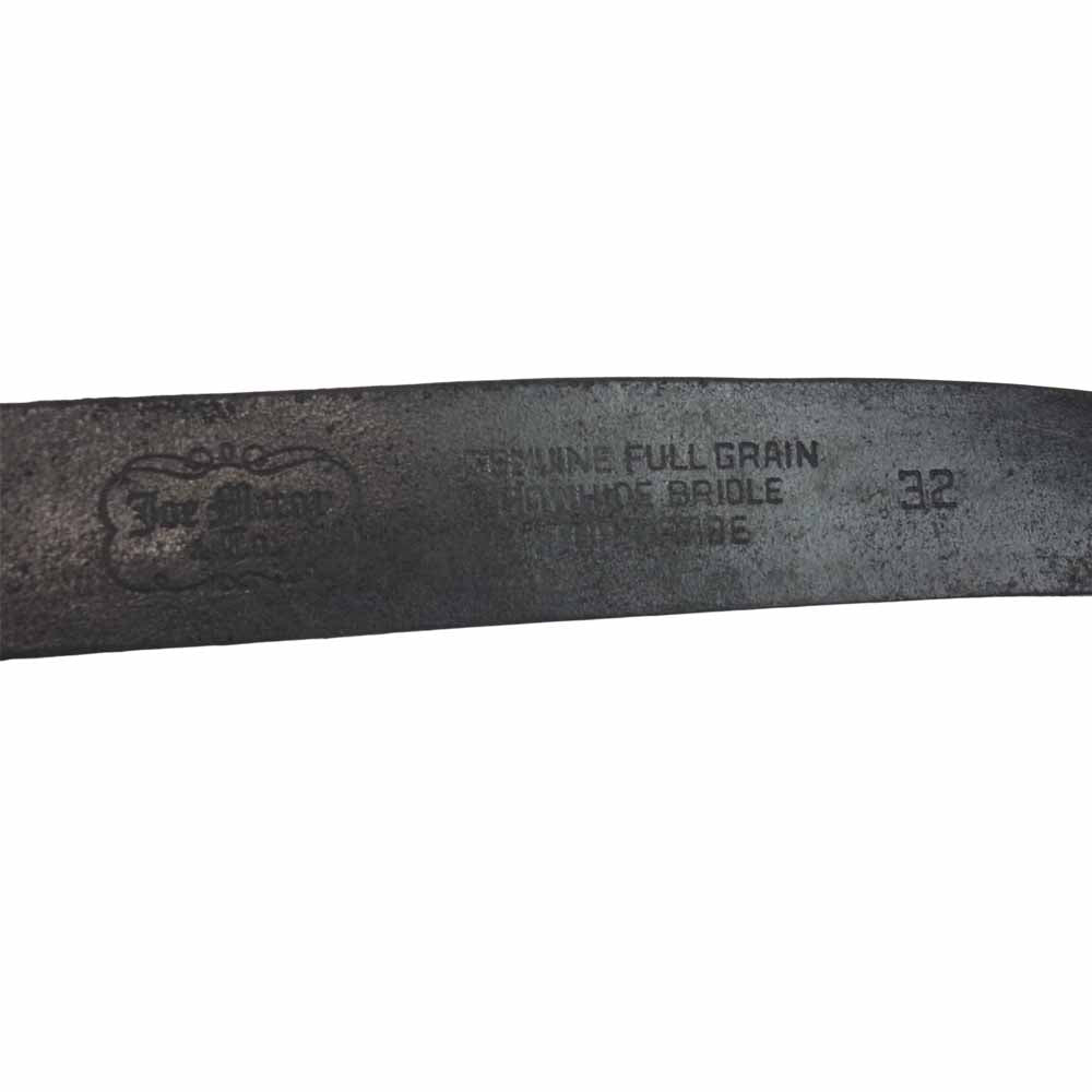 The REAL McCOY'S ザリアルマッコイズ JOE McCOY ジョー マッコイ BEND LEATHER BELT ベンズレザー ダークブラウン系 32【中古】