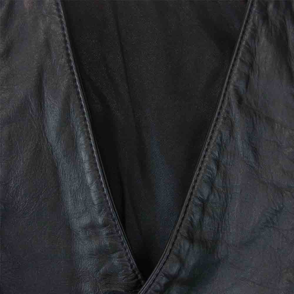 LANGLITZ LEATHERS ラングリッツレザーズ LACED VEST レザー レースド ブラック系【美品】【中古】
