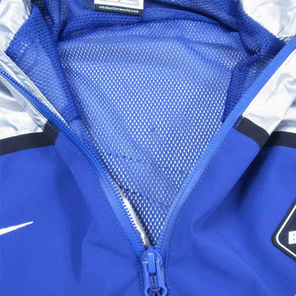 F.C.R.B. エフシーアールビー 16SS SP160801EAG × NIKE ナイキ WARM UP JACKET ウォーム アップ ジャケット 青×シルバー系 S【美品】【中古】