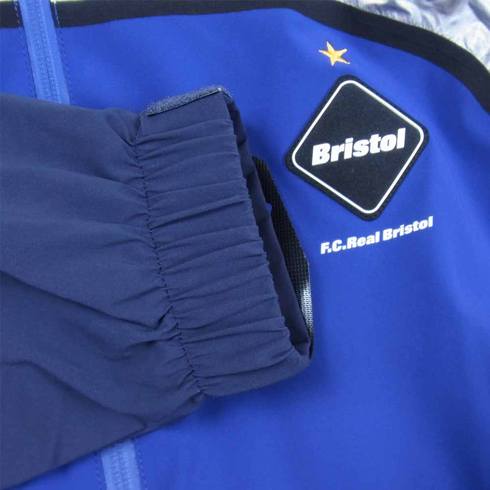 F.C.R.B. エフシーアールビー 16SS SP160801EAG × NIKE ナイキ WARM UP JACKET ウォーム アップ ジャケット 青×シルバー系 S【美品】【中古】