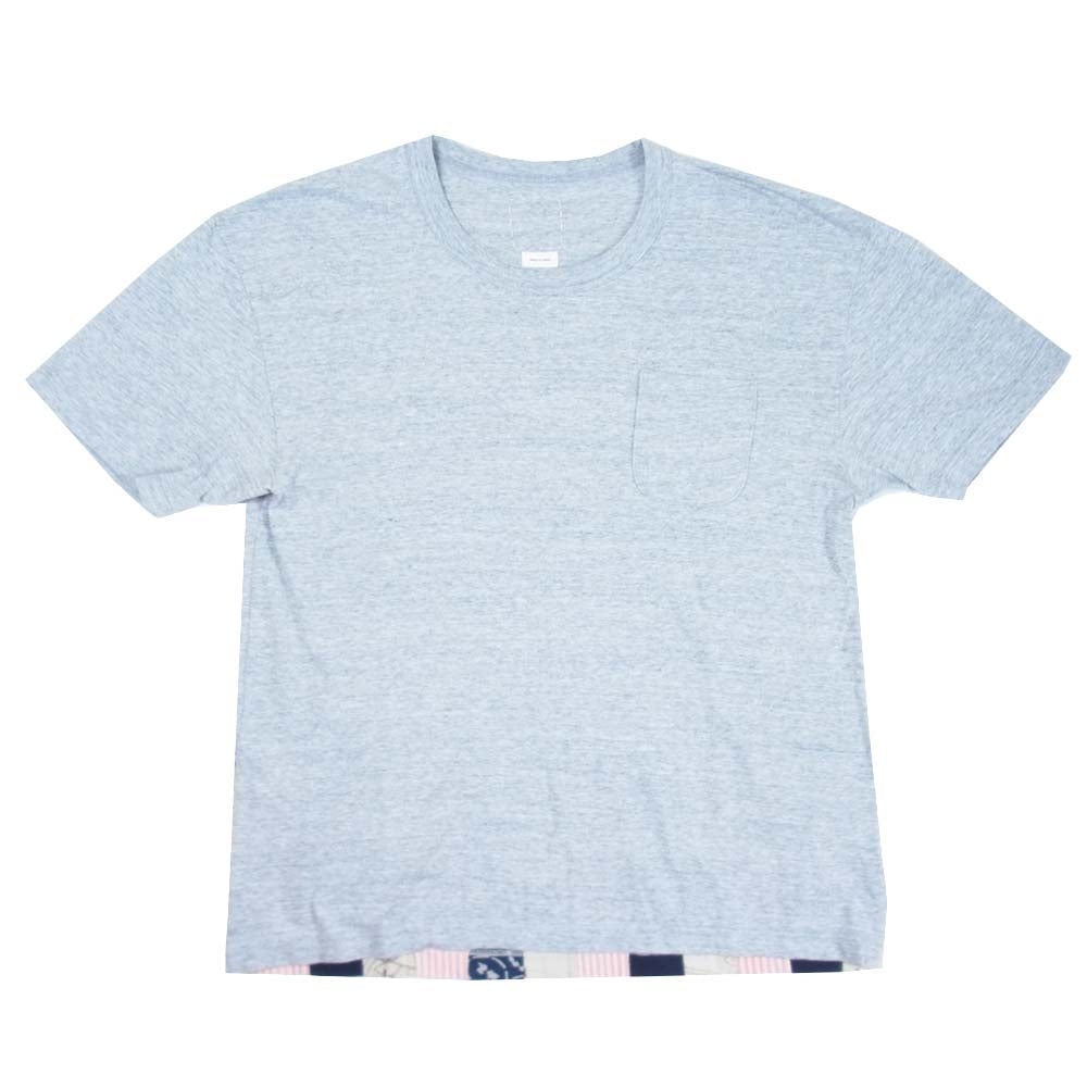 VISVIM ビズビム 20SS 120305010005 JUMBO TEE S/S STRIPES F.I.L. EXCLUSIVE ジャンボ Tシャツ グレー系 1【美品】【中古】
