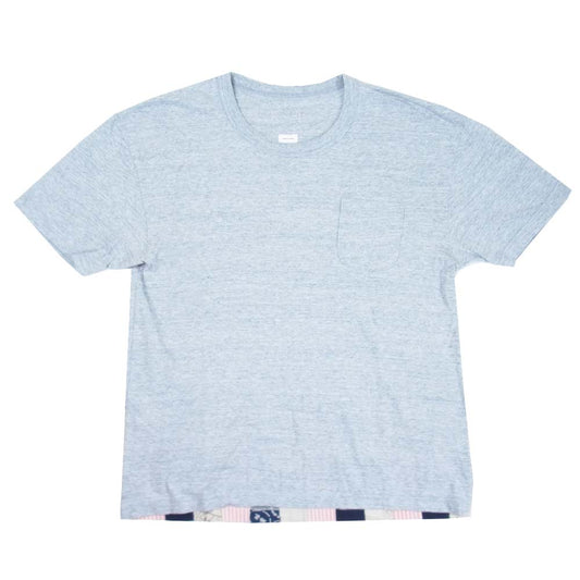 VISVIM ビズビム 20SS 120305010005 JUMBO TEE S/S STRIPES F.I.L. EXCLUSIVE ジャンボ Tシャツ グレー系 1【美品】【中古】