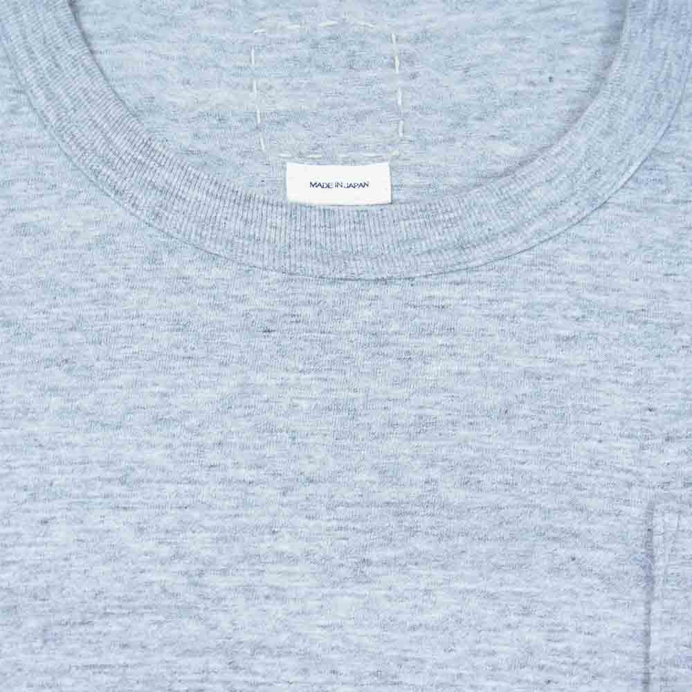 VISVIM ビズビム 20SS 120305010005 JUMBO TEE S/S STRIPES F.I.L. EXCLUSIVE ジャンボ Tシャツ グレー系 1【美品】【中古】