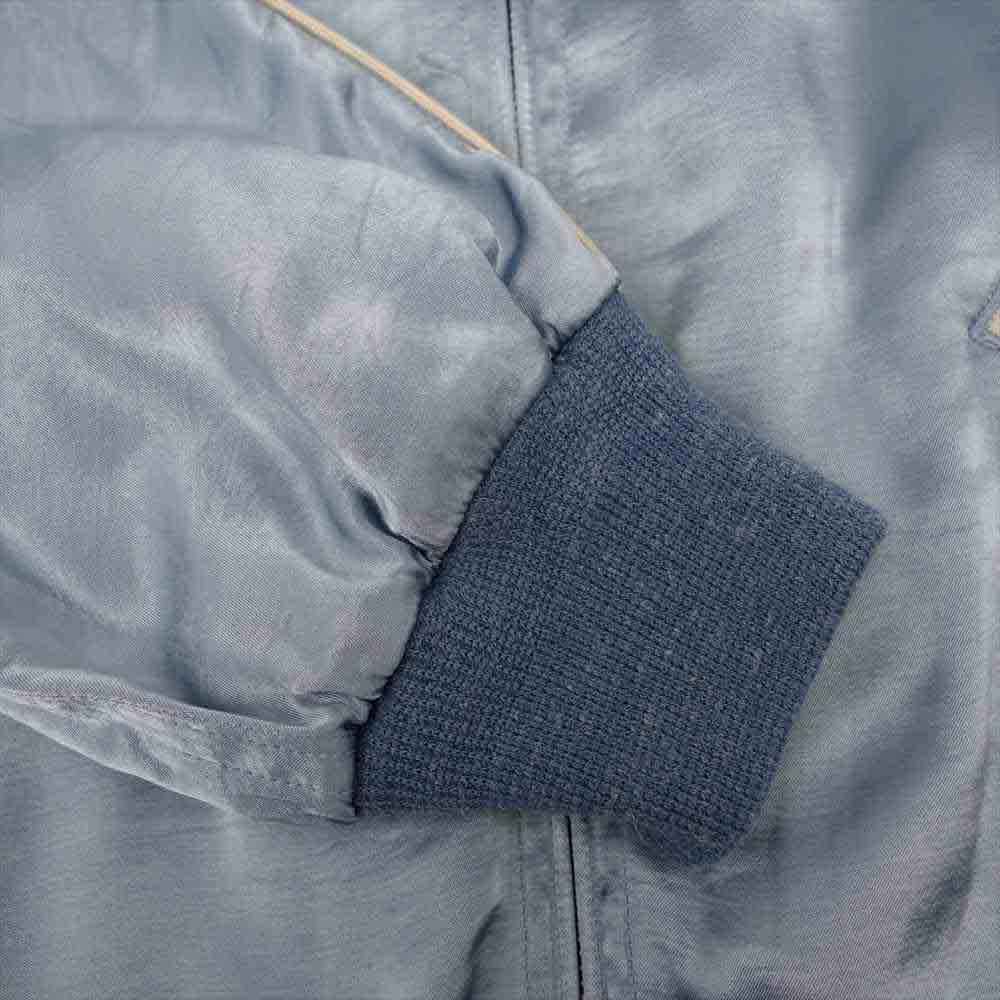 VISVIM ビズビム 21SS 121105013021 DOUGLAS JKT ダグラス サテン スーベニア スカジャン ボンバー ライトブルー系 1【美品】【中古】