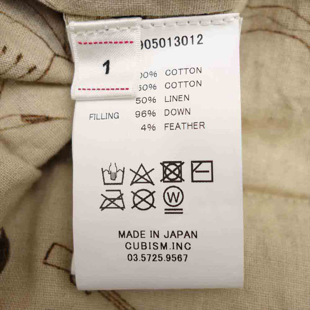 VISVIM ビズビム 18AW 218905013012 ICT KERCHIEF DOWN JKT ヴィンテージ バンダナ ダウン ブルー系 1【美品】【中古】