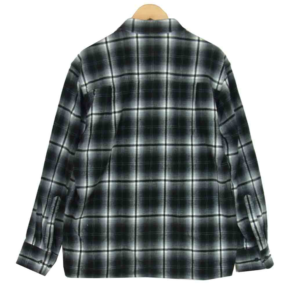 DESCENDANT ディセンダント 17AW 172GWDS-SHM01 MILPITAS CHECK LS SHIRT チェック フランネル ブラック系 M【美品】【中古】